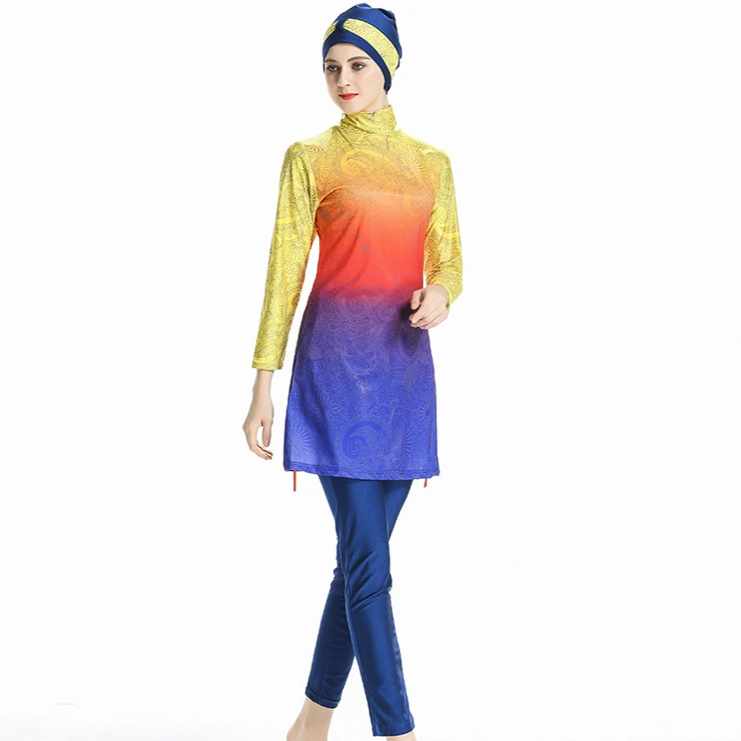 Sun UV Protection Muslim Swimsuits Women Plus Size Modest Islamic Swimming Suit Burkini Hijab Conservative Bathing Swimwear 2020
Sun UV Protection Muslim Swimsuits Women Plus Size Modest Islamic Swimming Suit Burkini Hijab Conservative Bathing Swimwear 2020
