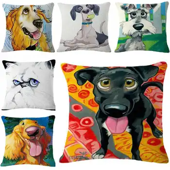 Animal Bread Puppies Dog Pattern Cotton Linen Pillowcase for Home Office Sofa Seat Decor Textile Throw Printed Pillow Cover 
Animal Bread Puppies Dog Pattern Cotton Linen Pillowcase for Home Office Sofa Seat Decor Textile Throw Printed Pillow Cover