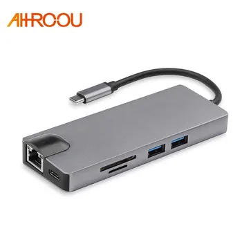 8 in 1 USB 3.0 High Speed Ports Type-C Hub Usb-C to 4K 30HZ HD Laptop Rj45 Gigabit Ethernet Network PD Hub
8 in 1 USB 3.0 High Speed Ports Type-C Hub Usb-C to 4K 30HZ HD Laptop Rj45 Gigabit Ethernet Network PD Hub