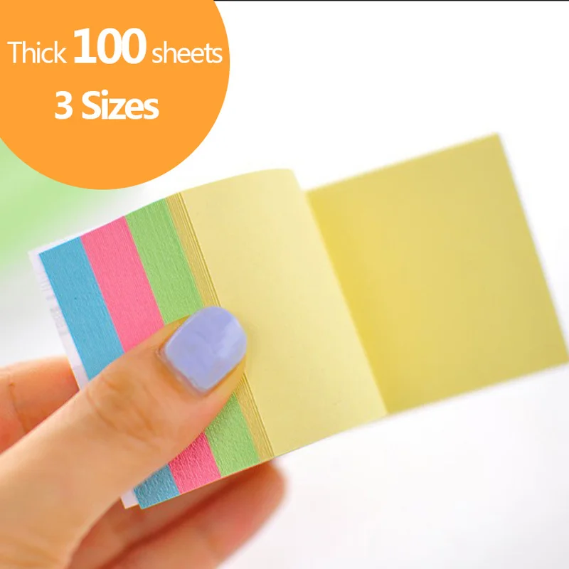 100 Sheets Sticky stationery notepad Basic post it Office bookmark Sticky notes Stickers in notebook Memo pad
100 Sheets Sticky stationery notepad Basic post it Office bookmark Sticky notes Stickers in notebook Memo pad