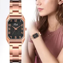 

Jessingshow Luxury Women Watches Female Clock Stainless Steel Watchband Quartz Wristwatch Fashion Simple 2021 Square Watch