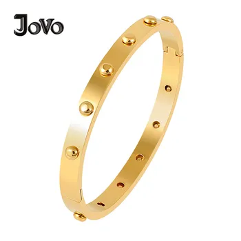 JOVO LOVE Minimalist Stainless Steel Bangles Wholesale Wrist Hand Bangles Rose Gold Steel Gold Color Titanium Bangles For Women
JOVO LOVE Minimalist Stainless Steel Bangles Wholesale Wrist Hand Bangles Rose Gold Steel Gold Color Titanium Bangles For Women