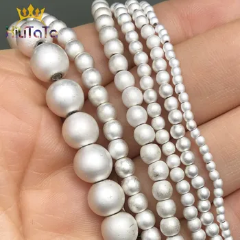 Dull Polish Matte Natural Stone Silver-Plate Hematite Loose Beads For Jewelry Making DIY Bracelet Accessories 2 3 4 6 8mm 15''
Dull Polish Matte Natural Stone Silver-Plate Hematite Loose Beads For Jewelry Making DIY Bracelet Accessories 2 3 4 6 8mm 15''