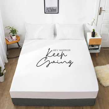 White Letter Fitted Sheets Mattress Cover With Elastic Band 3D Bed Sheet Linens 180x200 200x220 Bed Sheet Customize size/design
White Letter Fitted Sheets Mattress Cover With Elastic Band 3D Bed Sheet Linens 180x200 200x220 Bed Sheet Customize size/design