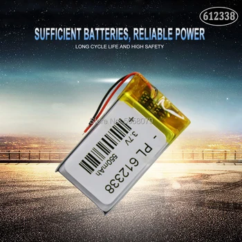 1pcs lithium polymer battery 612338 062238 3.7V MP3 MP4 MP5 GPS DVD DIY Speaker millet Bluetooth 550MAH
1pcs lithium polymer battery 612338 062238 3.7V MP3 MP4 MP5 GPS DVD DIY Speaker millet Bluetooth 550MAH