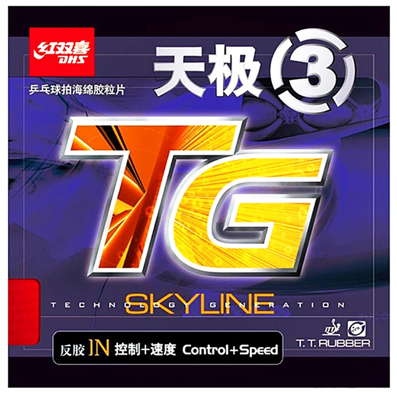 DHS Skyline 3 TG3 table tennis rubber Original Control+ Loop pips-in DHS ping pong sponge
DHS Skyline 3 TG3 table tennis rubber Original Control+ Loop pips-in DHS ping pong sponge