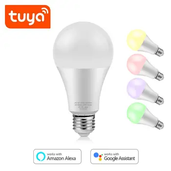 Tuya RGB Smart Light Bulb 9W E27 Smart Home Dimmable Smart lamp Works with Alexa Google Home Assistant 16 Million Colorful
Tuya RGB Smart Light Bulb 9W E27 Smart Home Dimmable Smart lamp Works with Alexa Google Home Assistant 16 Million Colorful