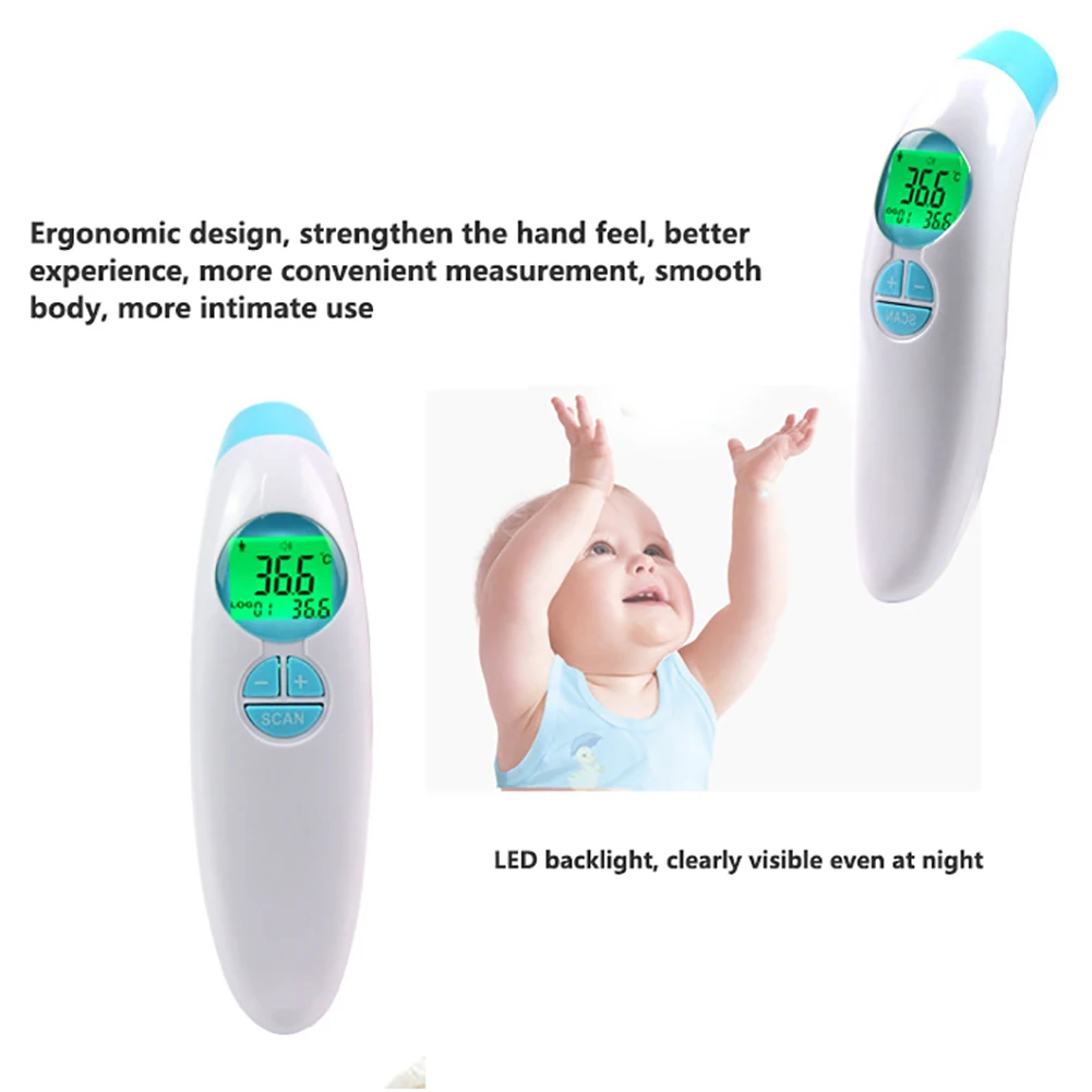 CE Infrared Thermometer Forehead Baby Portable Non-contacts Child Handheld Temperature Measure
CE Infrared Thermometer Forehead Baby Portable Non-contacts Child Handheld Temperature Measure
