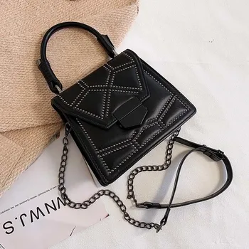 2020 Design Rivets PU Leather Crossbody Bags For Women Fashion Travel Handbags And Purses Female Small Shoulder Totes
2020 Design Rivets PU Leather Crossbody Bags For Women Fashion Travel Handbags And Purses Female Small Shoulder Totes