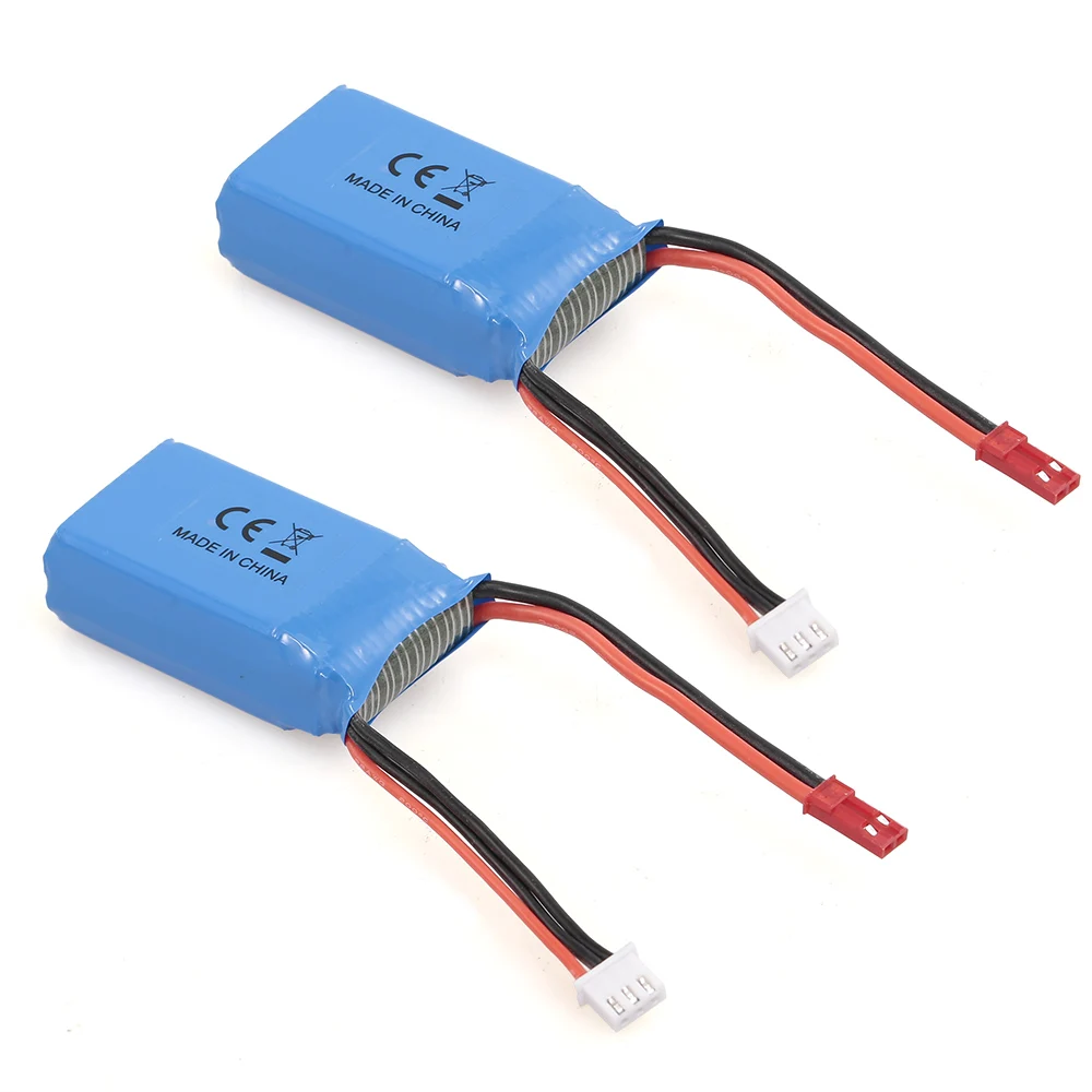 2pcs RC Li-Po Battery 7.4V 1100mAh 2S Rechargeable with JST Plug for RC Drone Car Boat Helicopter Airplane
2pcs RC Li-Po Battery 7.4V 1100mAh 2S Rechargeable with JST Plug for RC Drone Car Boat Helicopter Airplane