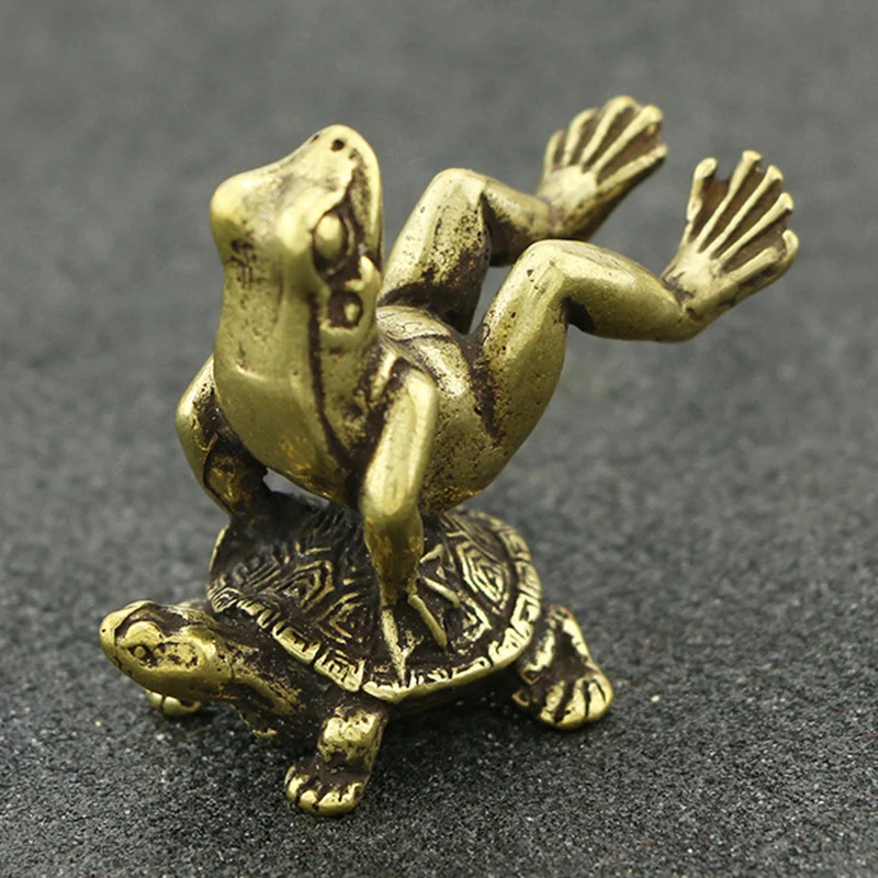 1X Handmade Crafts Vintage Brass Frog Turtle Ornament Ssmall Statue Figurine Miniature Home Office Desk Decor
1X Handmade Crafts Vintage Brass Frog Turtle Ornament Ssmall Statue Figurine Miniature Home Office Desk Decor