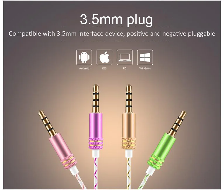 3.5mm In-Ear Earphone Metal Stereo Sound Headset Gamer Earbuds Control Button With Microphone For PC Smartphone Tablet Computer 3.5mm In-Ear Earphone Metal Stereo Sound Headset Gamer Earbuds Control Button With Microphone For PC Smartphone Tablet Computer
