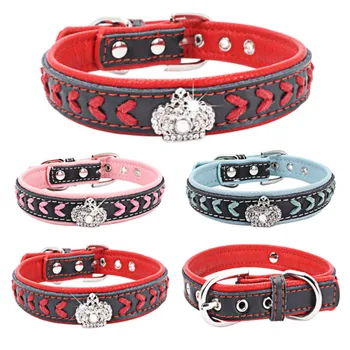 Dog collar Dog leash Puppy harness Cute dog harness crown jeweled manual suture Collars bling personalized Jeweled
Dog collar Dog leash Puppy harness Cute dog harness crown jeweled manual suture Collars bling personalized Jeweled