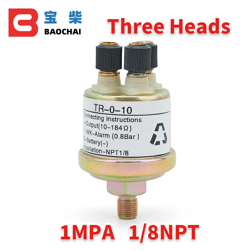 Трехголовочный терминал, дизель-генератор, датчик давления масла, 10 бар, аварийный штекер
Трехголовочный терминал, дизель-генератор, датчик давления масла, 10 бар, аварийный штекер