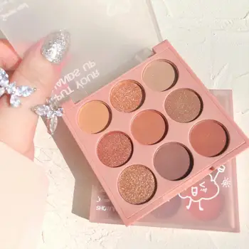 9 Color Eye Shadow Palette Sequins Pearlescent Waterproof Matte Eye Shadows Natural Easy To Color Eye Makeup Cosmetic TSLM2
9 Color Eye Shadow Palette Sequins Pearlescent Waterproof Matte Eye Shadows Natural Easy To Color Eye Makeup Cosmetic TSLM2