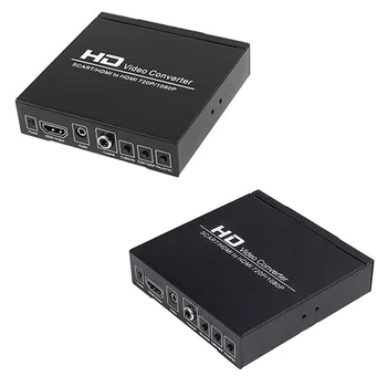 PAL / NTSC SCART and HDMI to HDMI Video Converter Box 1080P Upscaler with 3.5mm and Coax o Output for Game Consoles / DVD /
PAL / NTSC SCART and HDMI to HDMI Video Converter Box 1080P Upscaler with 3.5mm and Coax o Output for Game Consoles / DVD /