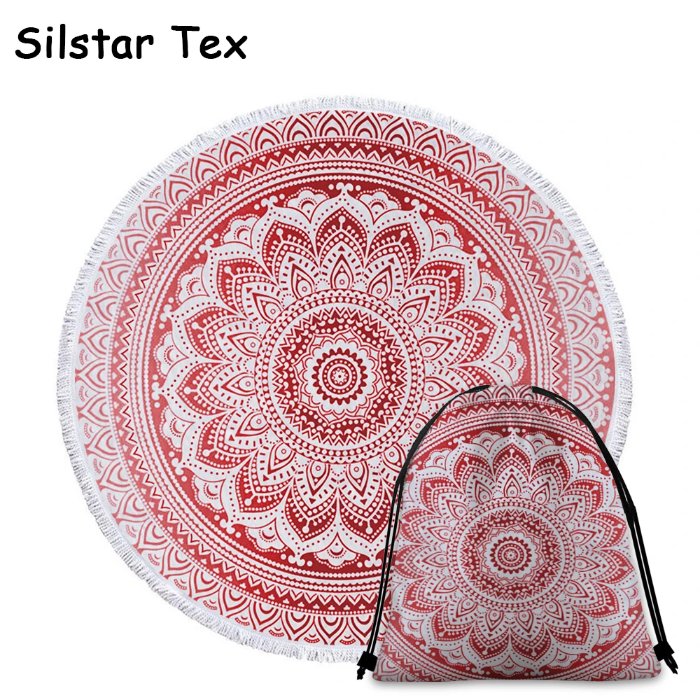 Silstar Tex Mandala Round Beach Towel Sunscreen Bohemian Circle Picnic Carpet Bath Towels Sunblock Camping Yoga Mat
Silstar Tex Mandala Round Beach Towel Sunscreen Bohemian Circle Picnic Carpet Bath Towels Sunblock Camping Yoga Mat