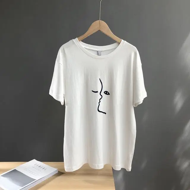 GAAJ "abstract line face" T Shirt Women Plus Size Tops Woman T-Shirt Shirts Design Women Woman 2019 New Tshirt Print 8FV1G#
GAAJ "abstract line face" T Shirt Women Plus Size Tops Woman T-Shirt Shirts Design Women Woman 2019 New Tshirt Print 8FV1G#