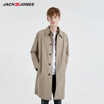JackJones Men's Slim Fit Mid-length Pure Color Lapel Trench Coat Menswear| 219121528 
JackJones Men's Slim Fit Mid-length Pure Color Lapel Trench Coat Menswear| 219121528