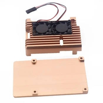 Glod Metal Aluminium Alloy Case Protective Case Practical Accessories Box for Raspberry Pi 4B
Glod Metal Aluminium Alloy Case Protective Case Practical Accessories Box for Raspberry Pi 4B