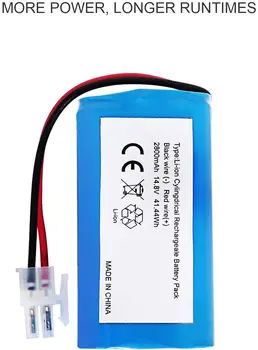 LiBatter 14.8V 2800mAH Li-ion Replacement Battery Compatible with ILIFE A4 A4S A6 V7 Robot Vacuum Cleaner
LiBatter 14.8V 2800mAH Li-ion Replacement Battery Compatible with ILIFE A4 A4S A6 V7 Robot Vacuum Cleaner