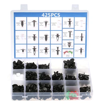 425Pcs Rivet Nut Plastic Clips Car Push Pin Rivet Fasteners Trim Panel Body Moulding Clip Car Interior Assortments Car Styling
425Pcs Rivet Nut Plastic Clips Car Push Pin Rivet Fasteners Trim Panel Body Moulding Clip Car Interior Assortments Car Styling