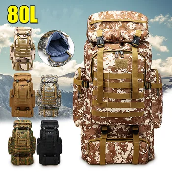 80L Outdoor Sports Camping Hiking Trekking Hunting Fishing Bags Military Rucksacks Oxford Fabric Waterproof Tactical backpack
80L Outdoor Sports Camping Hiking Trekking Hunting Fishing Bags Military Rucksacks Oxford Fabric Waterproof Tactical backpack