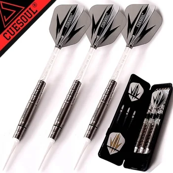 3PCS/SET CUESOUL 18g 90% Tungsten Soft Tips Darts set With White Dart Shafts and Dardos Flights
3PCS/SET CUESOUL 18g 90% Tungsten Soft Tips Darts set With White Dart Shafts and Dardos Flights