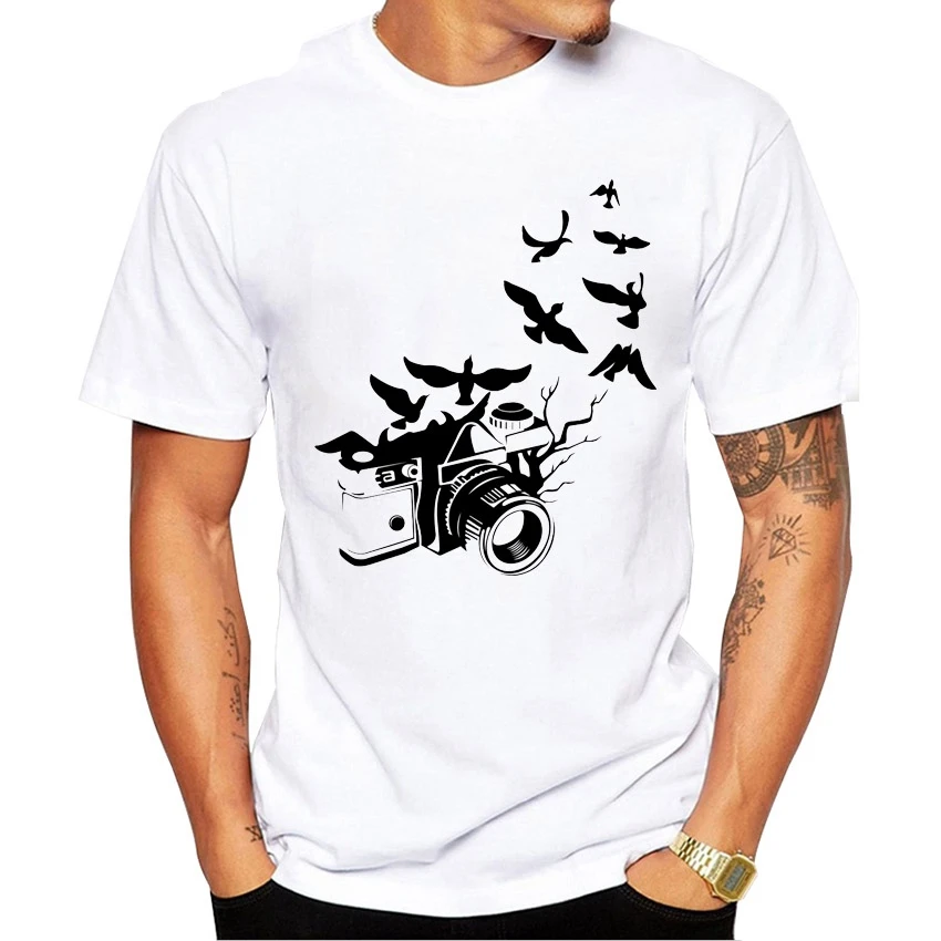 Graphic Art Authentic Fly Photographic Camera T Shirt Male Standard Customied Men 100% Cotton Geek Style Top Quality Tee Tops
Graphic Art Authentic Fly Photographic Camera T Shirt Male Standard Customied Men 100% Cotton Geek Style Top Quality Tee Tops