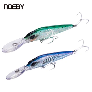 NOEBY 1pc 180mm 90g Hard Bait Minnow Artificial Fishing Lure Floating 5-6.5m Fishing Lure with 2 Sharp Strong VMC Treble Hooks
NOEBY 1pc 180mm 90g Hard Bait Minnow Artificial Fishing Lure Floating 5-6.5m Fishing Lure with 2 Sharp Strong VMC Treble Hooks