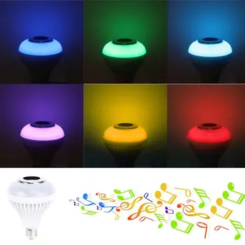 LED Music Bulb Wireless KTV Colorful Light Speaker Loudspeaker 12W Bluetooth 3.0 E27 Bar Gift Remote Control RGBW Audio Home
LED Music Bulb Wireless KTV Colorful Light Speaker Loudspeaker 12W Bluetooth 3.0 E27 Bar Gift Remote Control RGBW Audio Home