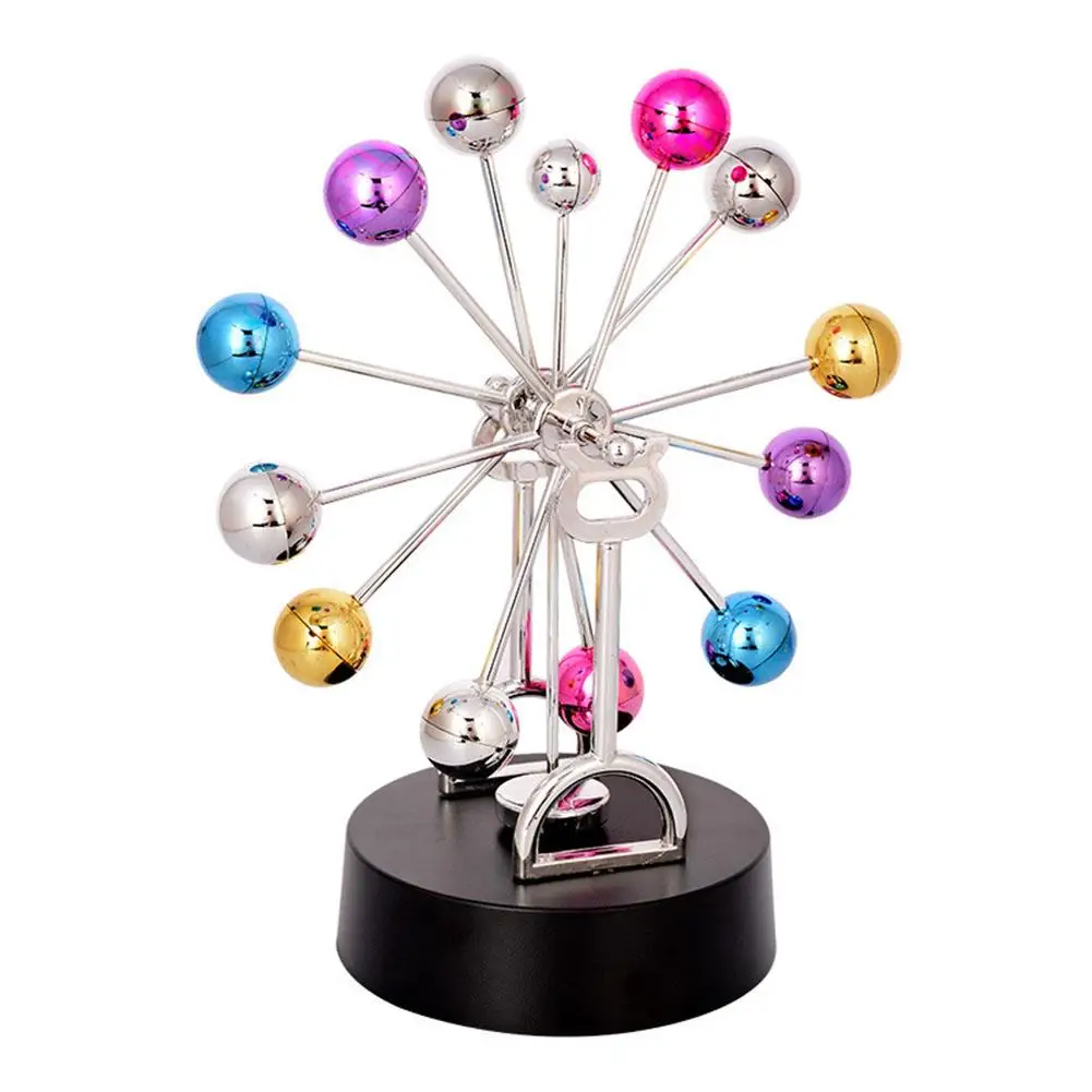 Newton Pendulum Balls Ferris Wheel Permanent Motion Meter Color Balance Ball Instrument For Home Desk Ornaments | Дом и сад