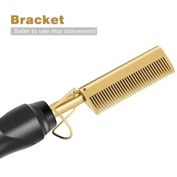 Environmentally Friendly Titanium Alloy Hair Curler Comb Wet and Dry Hair Use Hair Curling Iron Straightener Comb
Environmentally Friendly Titanium Alloy Hair Curler Comb Wet and Dry Hair Use Hair Curling Iron Straightener Comb