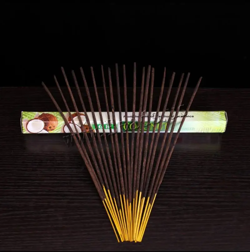 720PCs/Bag Coconut Incense Sticks 22cm Oud Stick India Natural Aroma Fragrance Meditation Decompression Sleeping Spices | Дом и сад