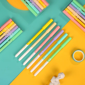 JIANWU 6pcs/set Macaron Color Series Gel Pen Cat Pattern Simple Kawaii Quick Drying Neutral Pen Journal School Supplies Gift
JIANWU 6pcs/set Macaron Color Series Gel Pen Cat Pattern Simple Kawaii Quick Drying Neutral Pen Journal School Supplies Gift