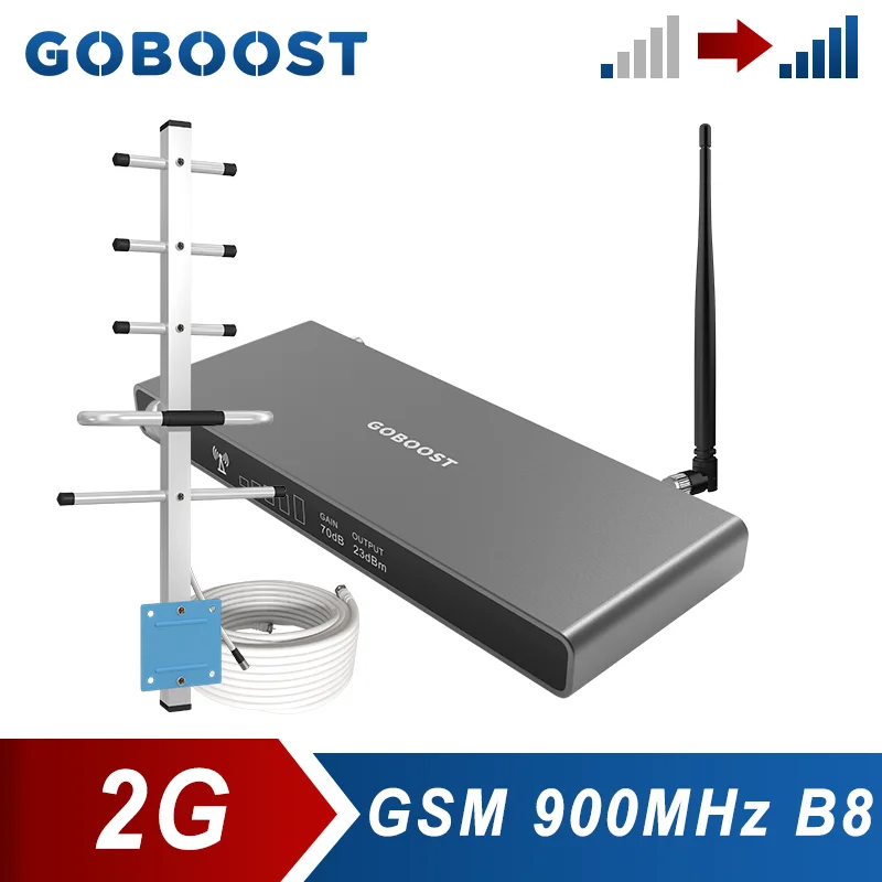 Усилитель сигнала сотового телефона GOBOOST GMS 900 МГц 2G сетевой усилитель сотовой