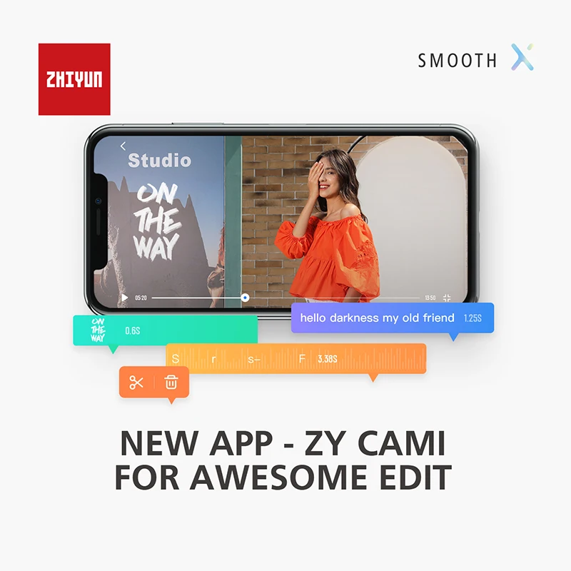 Селфи палка ZHIYUN SMOOTH X штатив для смартфона гиростабилизатор с Bluetooth регулируемый 2