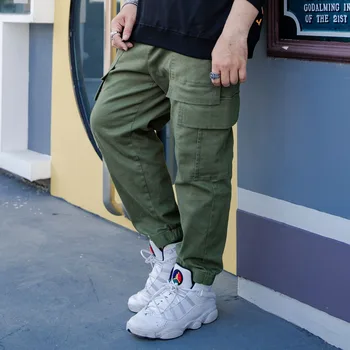 High Quality Men's Cotton Safari Style Pants 2020 Autumn New Elastic Waist Loose Casual Pants Khaki ArmyGreen Male Trousers
High Quality Men's Cotton Safari Style Pants 2020 Autumn New Elastic Waist Loose Casual Pants Khaki ArmyGreen Male Trousers