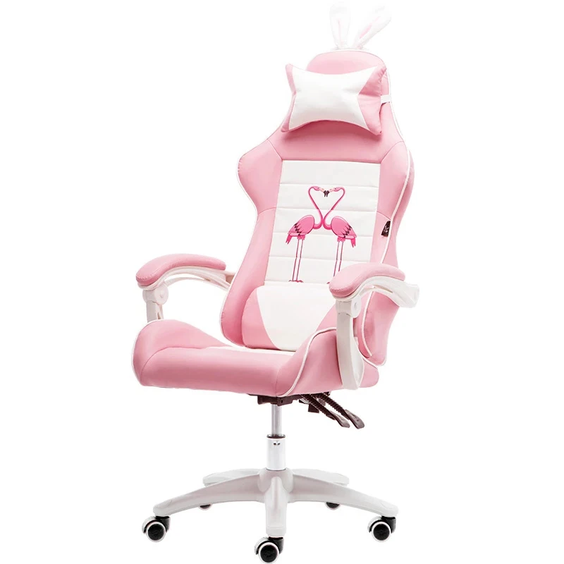 Gaming Chair Lifting rotating multifunctional computer chair home reclining seat simple game pink girl chair adjustable footrest
Gaming Chair Lifting rotating multifunctional computer chair home reclining seat simple game pink girl chair adjustable footrest