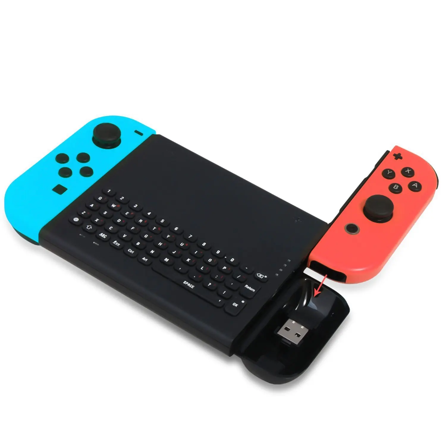 Nintendo Switch slot machine 2.4G wireless keyboard Joy Con controllers keyboard grip TNS-1702
Nintendo Switch slot machine 2.4G wireless keyboard Joy Con controllers keyboard grip TNS-1702