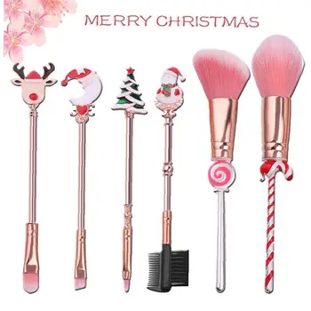 1Set Cute Fairy Makeup Brush Set Magic Wand Makeup Brushes With Christmas Cartoon Handle Blush Foundation Blender Eyebrow
1Set Cute Fairy Makeup Brush Set Magic Wand Makeup Brushes With Christmas Cartoon Handle Blush Foundation Blender Eyebrow