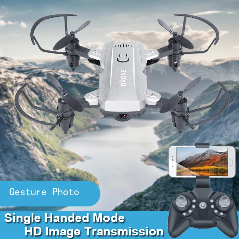 Мини Дрон Квадрокоптер FPV Профессиональные RC вертолеты с HD камерой складные руки