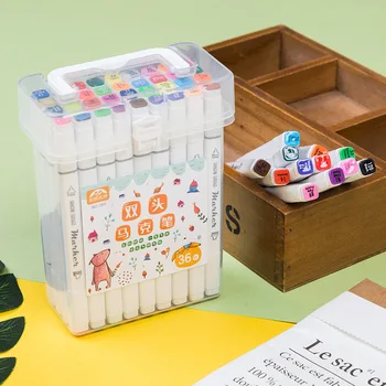 12 24 36 Color Sketch Marker Alcohol Markers Art Drawing Manga Dual Tips Marker Pen Set Black Body Art Supplier
12 24 36 Color Sketch Marker Alcohol Markers Art Drawing Manga Dual Tips Marker Pen Set Black Body Art Supplier