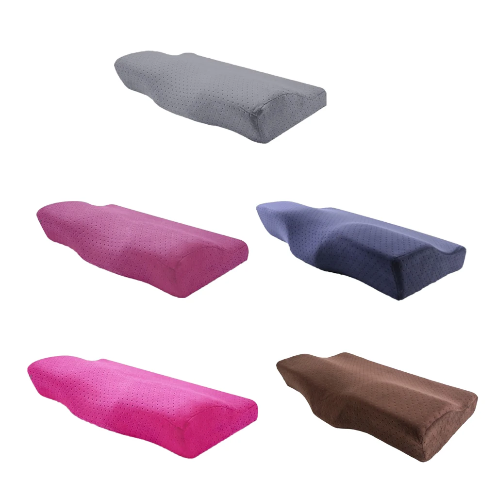 Velvet Memory Foam Pillow Head Neck Back Support Orthopaedic Head Pillow 50 x 30 x 10cm Velvet Memory Foam Pillow Head Neck Back Support Orthopaedic Head Pillow 50 x 30 x 10cm