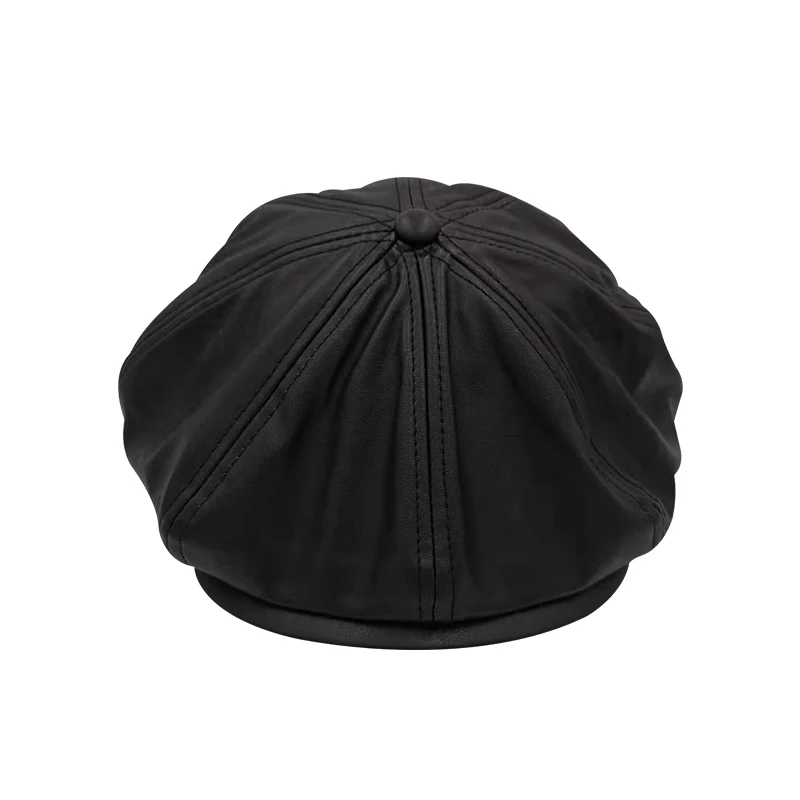 Hot Unisex Autumn Winter Newsboy Caps Men And Women Warm PU Material Octagonal Hat For Male Detective Hats Retro Flat Caps
Hot Unisex Autumn Winter Newsboy Caps Men And Women Warm PU Material Octagonal Hat For Male Detective Hats Retro Flat Caps