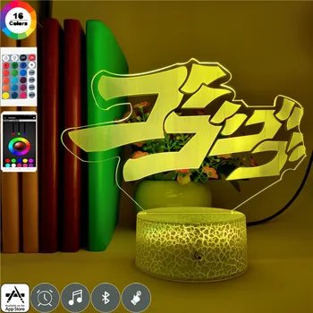 App Control Led Night Light 7 Colors JoJo's Bizarre Adventure Logo Night Light Touch Sensor for Children Gifts Event Prize Lamp
App Control Led Night Light 7 Colors JoJo's Bizarre Adventure Logo Night Light Touch Sensor for Children Gifts Event Prize Lamp