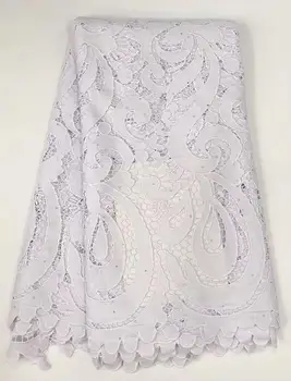 2020 High Quality Nigerian Wedding Water Soluble Fabrics White African Lace Fabric Guipure Cord Lace Fabric For Wedding
2020 High Quality Nigerian Wedding Water Soluble Fabrics White African Lace Fabric Guipure Cord Lace Fabric For Wedding