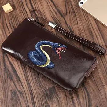Snake Prints Long Style Men Wallets Card Holder Male Purse Quality Zipper Large Capacity Big for cellphone Luxury Wallet For Men
Snake Prints Long Style Men Wallets Card Holder Male Purse Quality Zipper Large Capacity Big for cellphone Luxury Wallet For Men