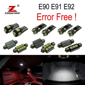 9pcs LED Interior Light Kit + Front dome lamp + Rear map lights + Vanity mirror bulb for BMW 3 series E90 E91 E92 (2006-2011)
9pcs LED Interior Light Kit + Front dome lamp + Rear map lights + Vanity mirror bulb for BMW 3 series E90 E91 E92 (2006-2011)