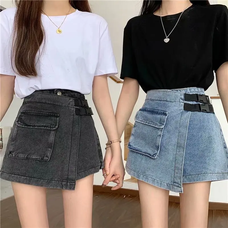 NEW Summer Blue Denim ShortsFashion Cool Lace-Up Jeans Culottes Women's Shorts Slim High Waist Loose Skirt
NEW Summer Blue Denim ShortsFashion Cool Lace-Up Jeans Culottes Women's Shorts Slim High Waist Loose Skirt